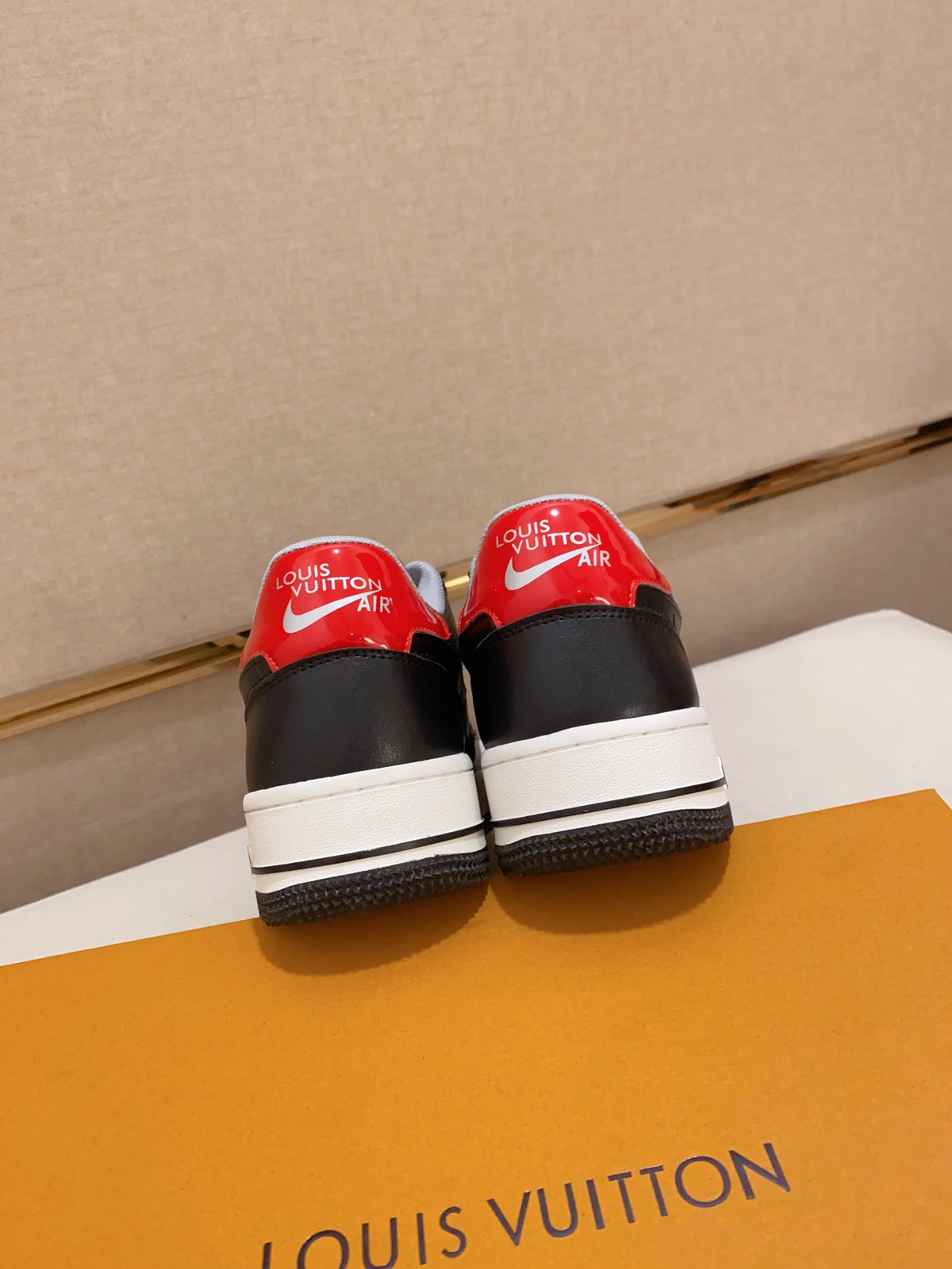 LV x Nike Air Force 1 Low 'Monogram Black Red'