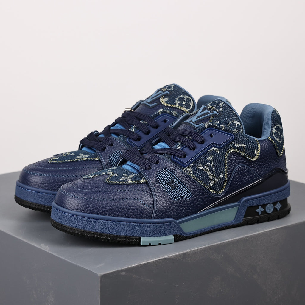 LV Trainer Sneaker 'LV2 Nigo Drip Monogram Denim Navy'