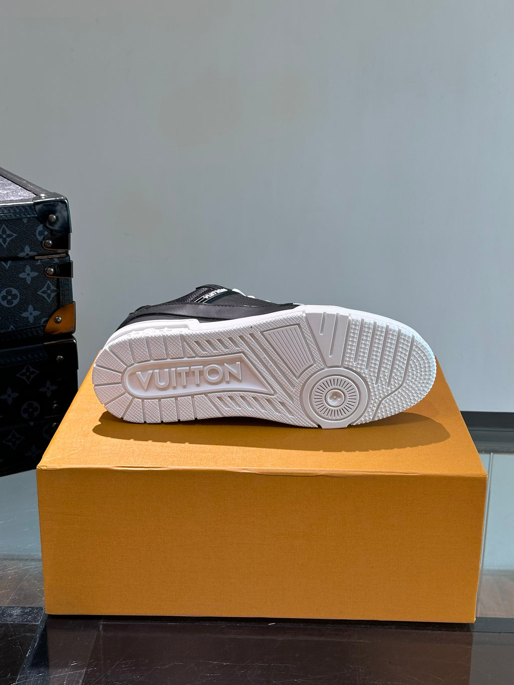 LV Trainer Sneaker 'Monogram Leather Black White'