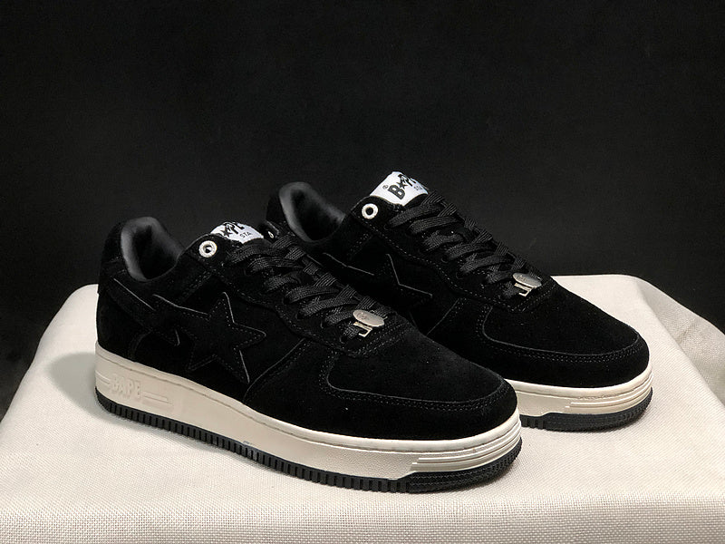 Bapesta Low 'Triple Black Suede'