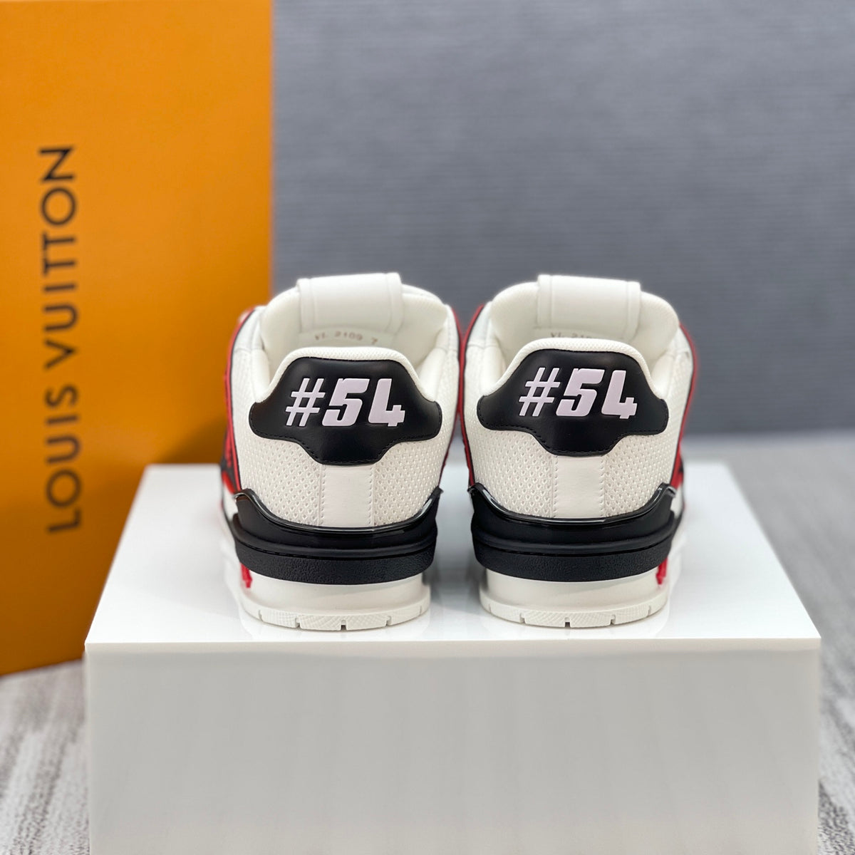 LV Trainer Sneaker 'Mesh White Black Red 54'