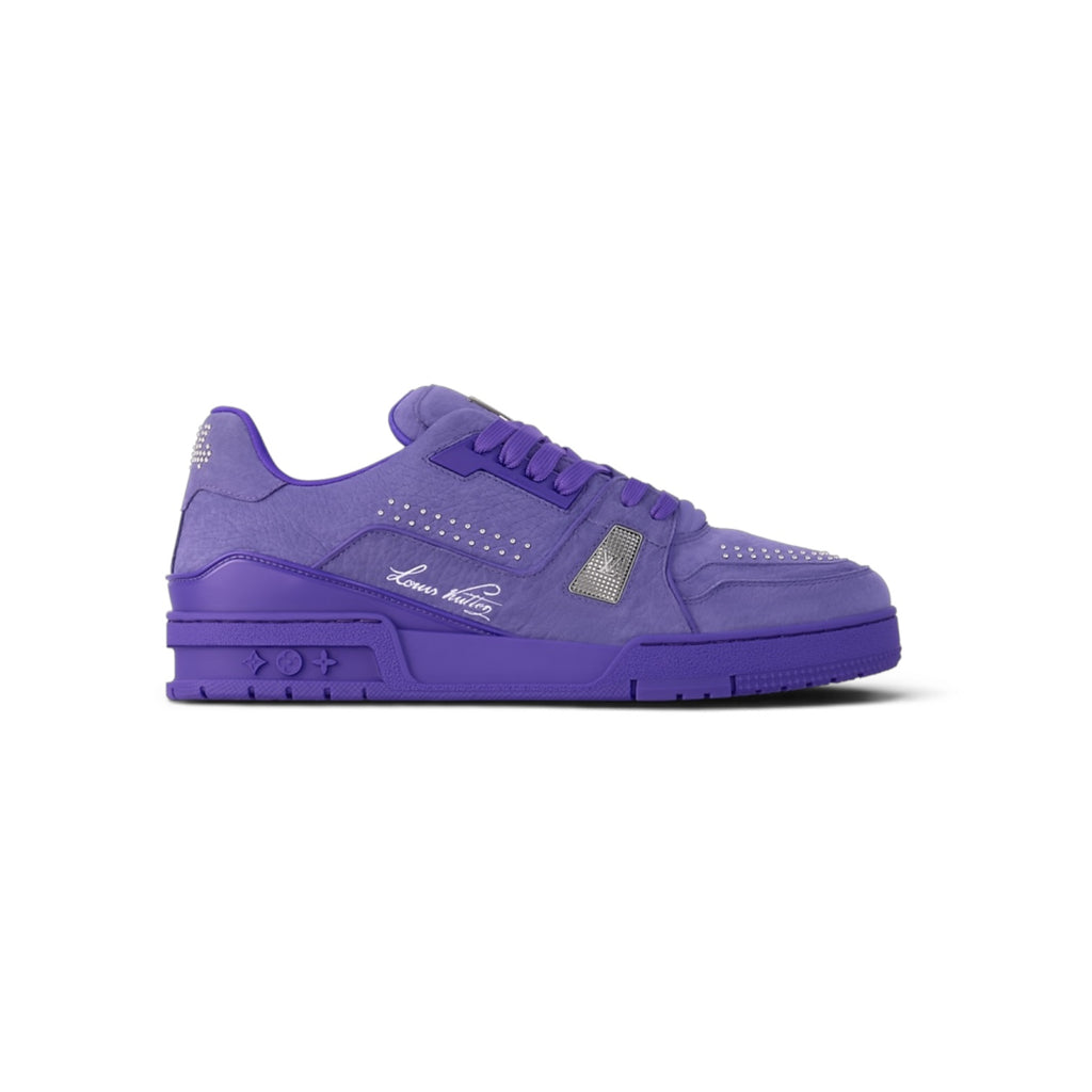 LV Trainer Sneaker Suede Strass 'Violet'