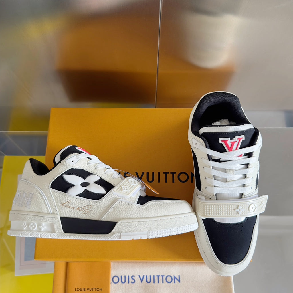 LV Trainer Strap Sneaker 'White Black'