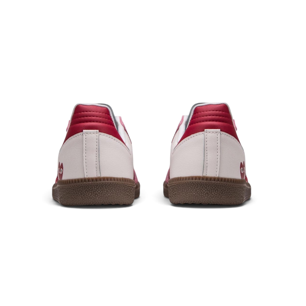 Samba Og Hearts White Red
