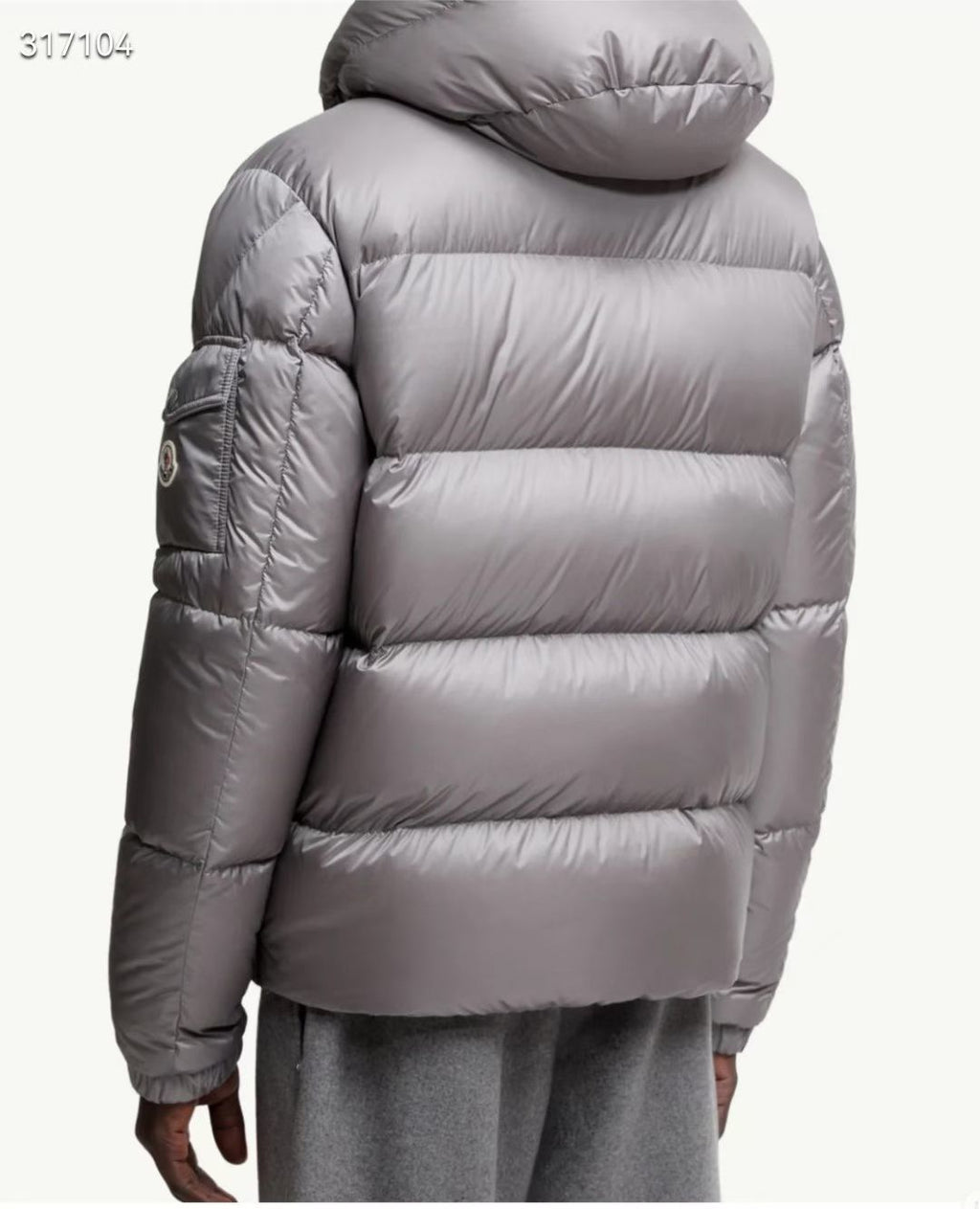 Moncler Maya Down Jacket Light Grey