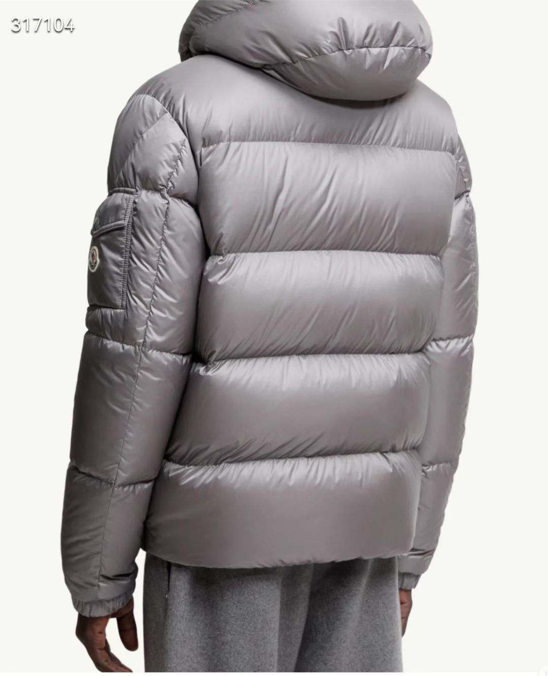Moncler Maya Down Jacket Light Grey