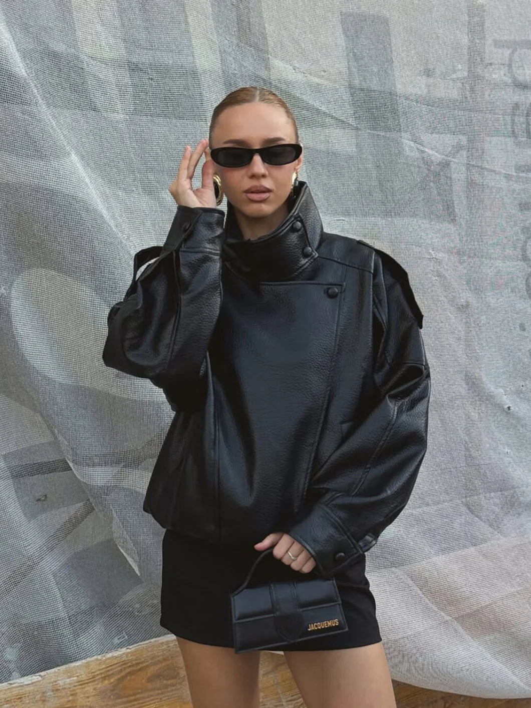 Faux Leather Jacket