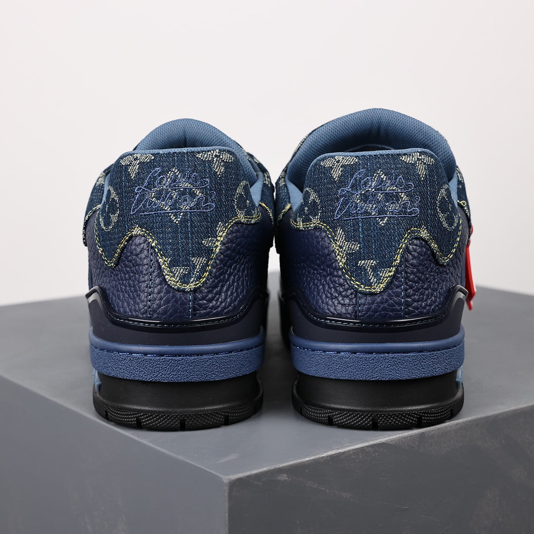 LV Trainer Sneaker 'LV2 Nigo Drip Monogram Denim Navy'