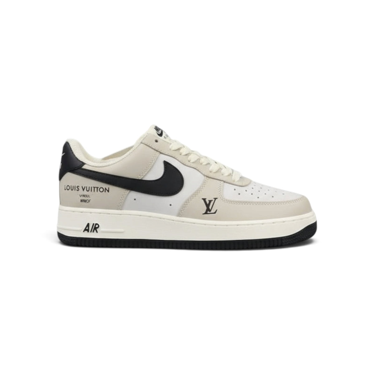 LV x Nike AF1 'Sail Black'