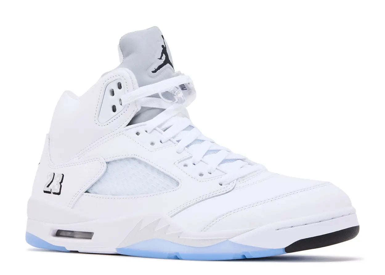 Air Jordan 5 Retro White Metallic'