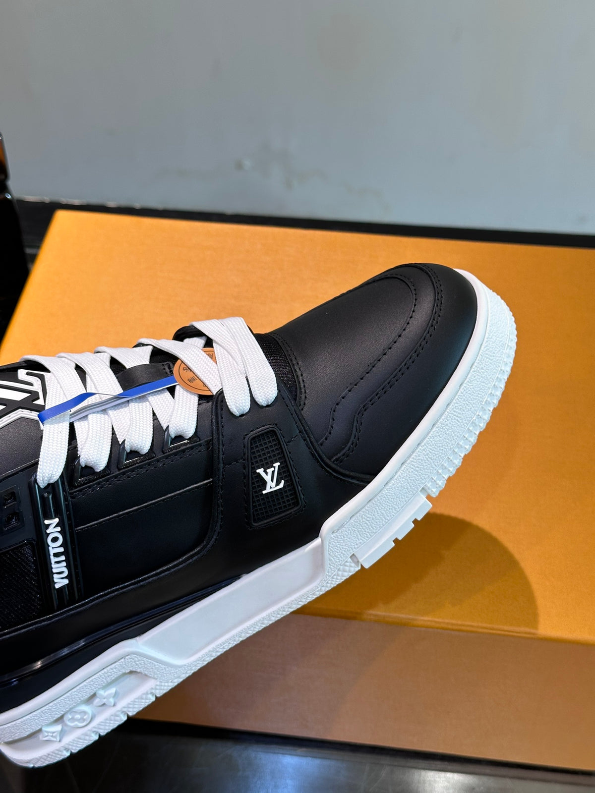 LV Trainer Sneaker 'Monogram Leather Black White'