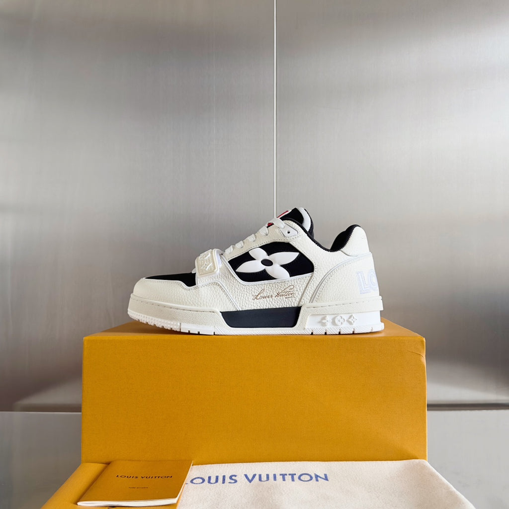 LV Trainer Strap Sneaker 'White Black'