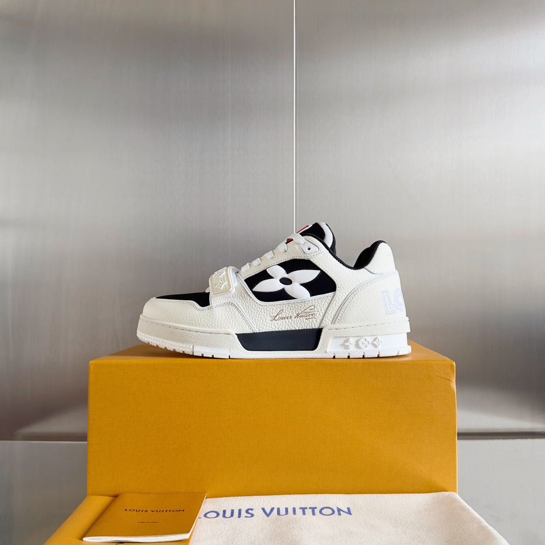 LV Trainer Strap Sneaker 'White Black'