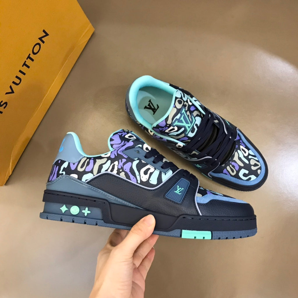 LV Trainer Sneaker 'Monogram Comics Blue'