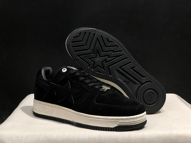 Bapesta Low 'Triple Black Suede'