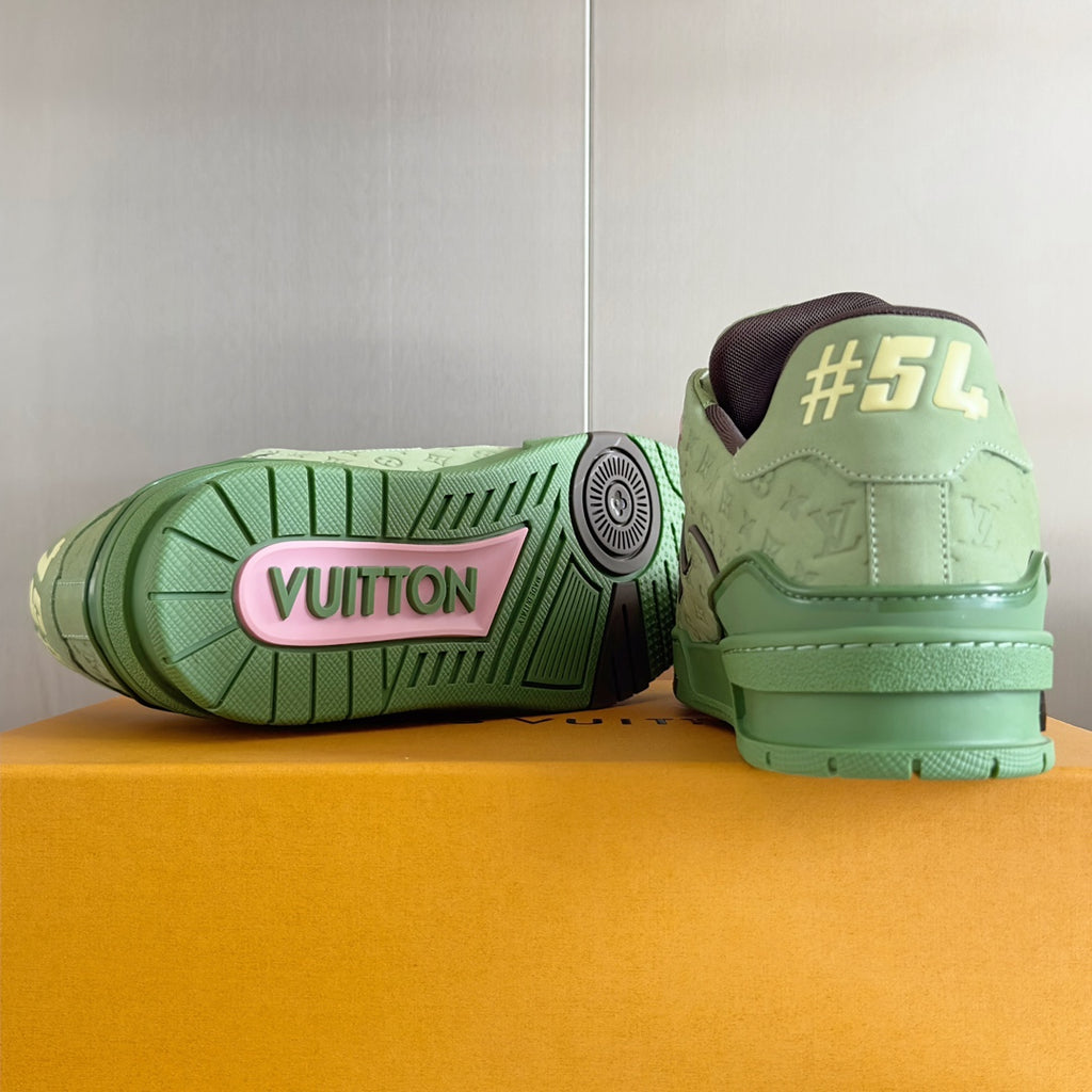 LV Trainer Sneaker 'Monogram Embossed Light Green'