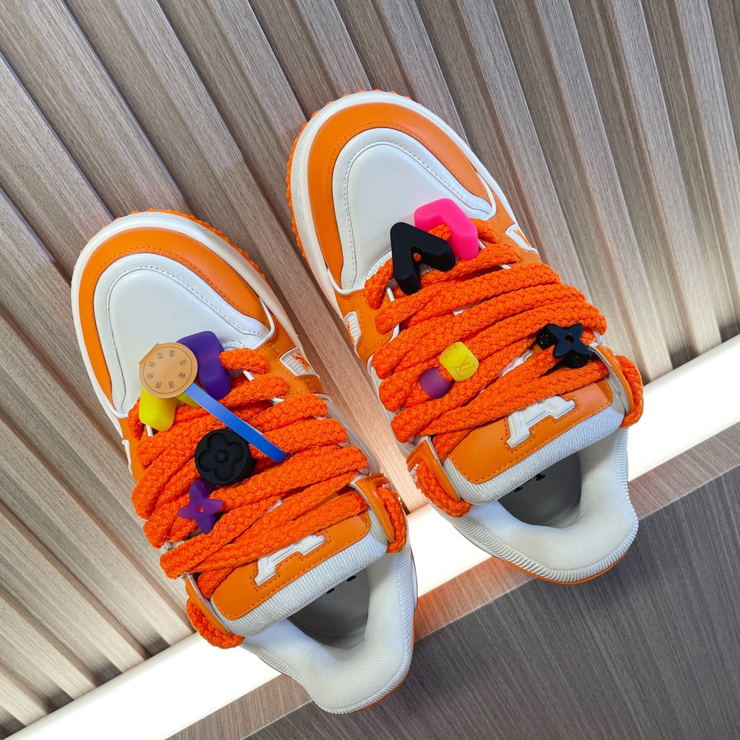 LV Trainer Maxi Sneaker 'White Orange'
