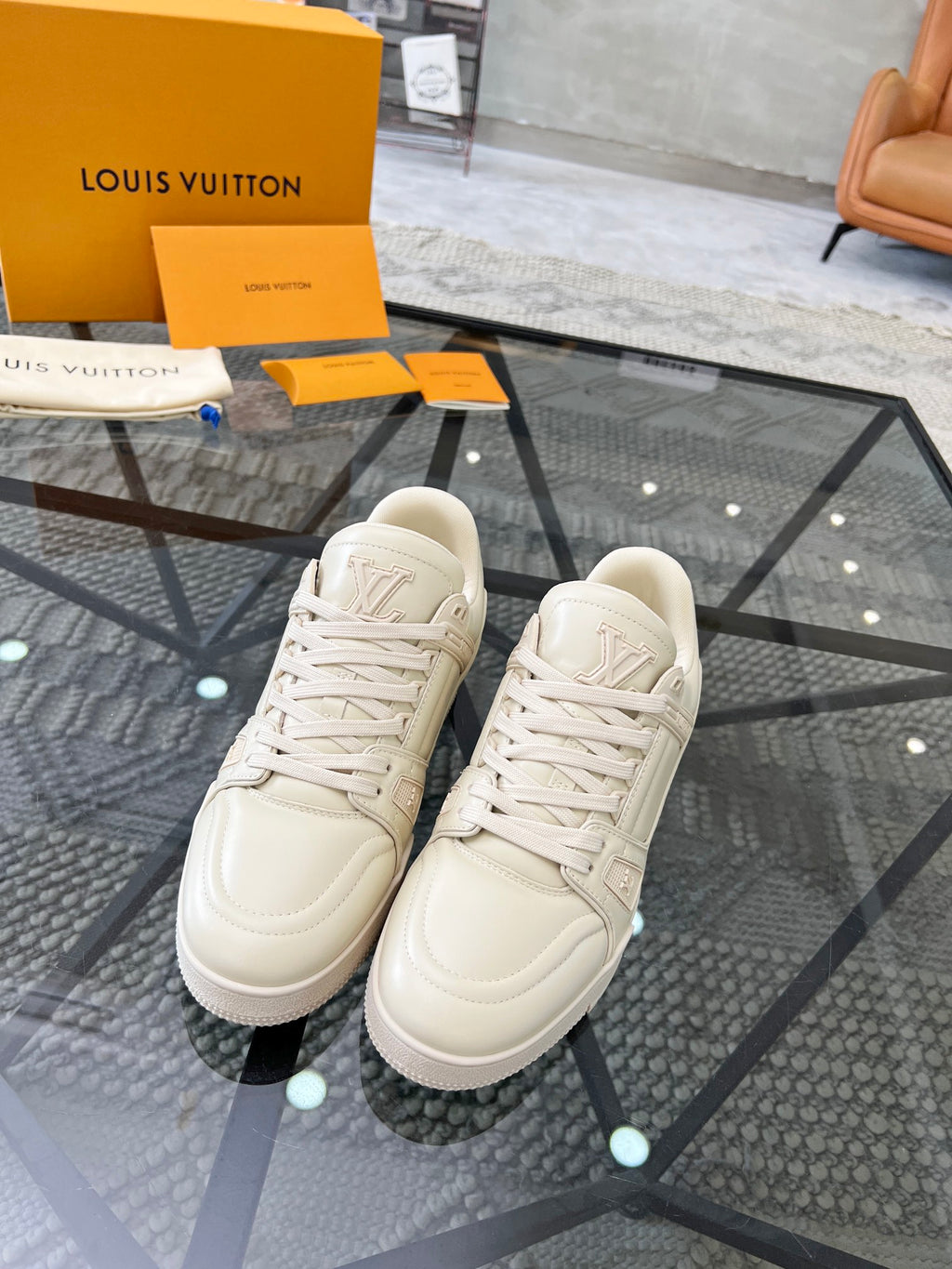LV Trainer Sneaker 'Triple White'