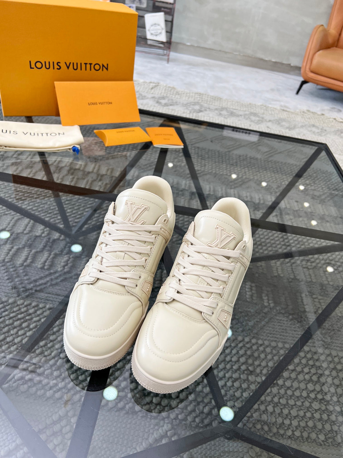 LV Trainer Sneaker 'Triple White'