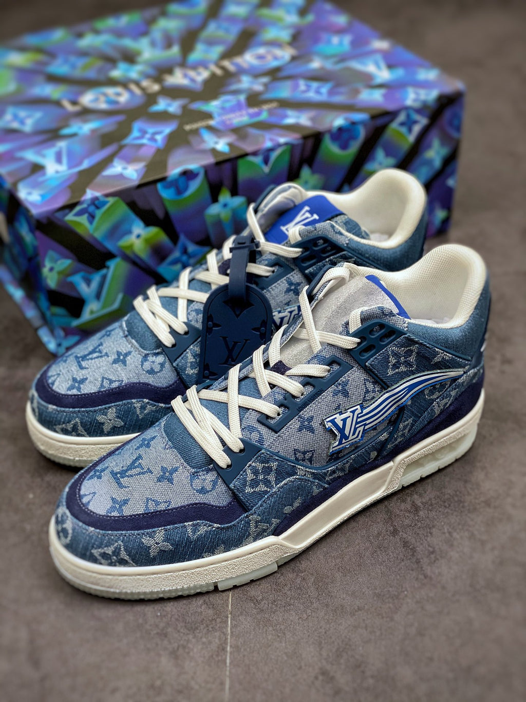 LV Trainer Sneaker 'Monogram Denim Wave Blue'