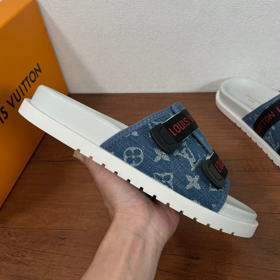 LV Waterfront Mule 'Monogram Denim'