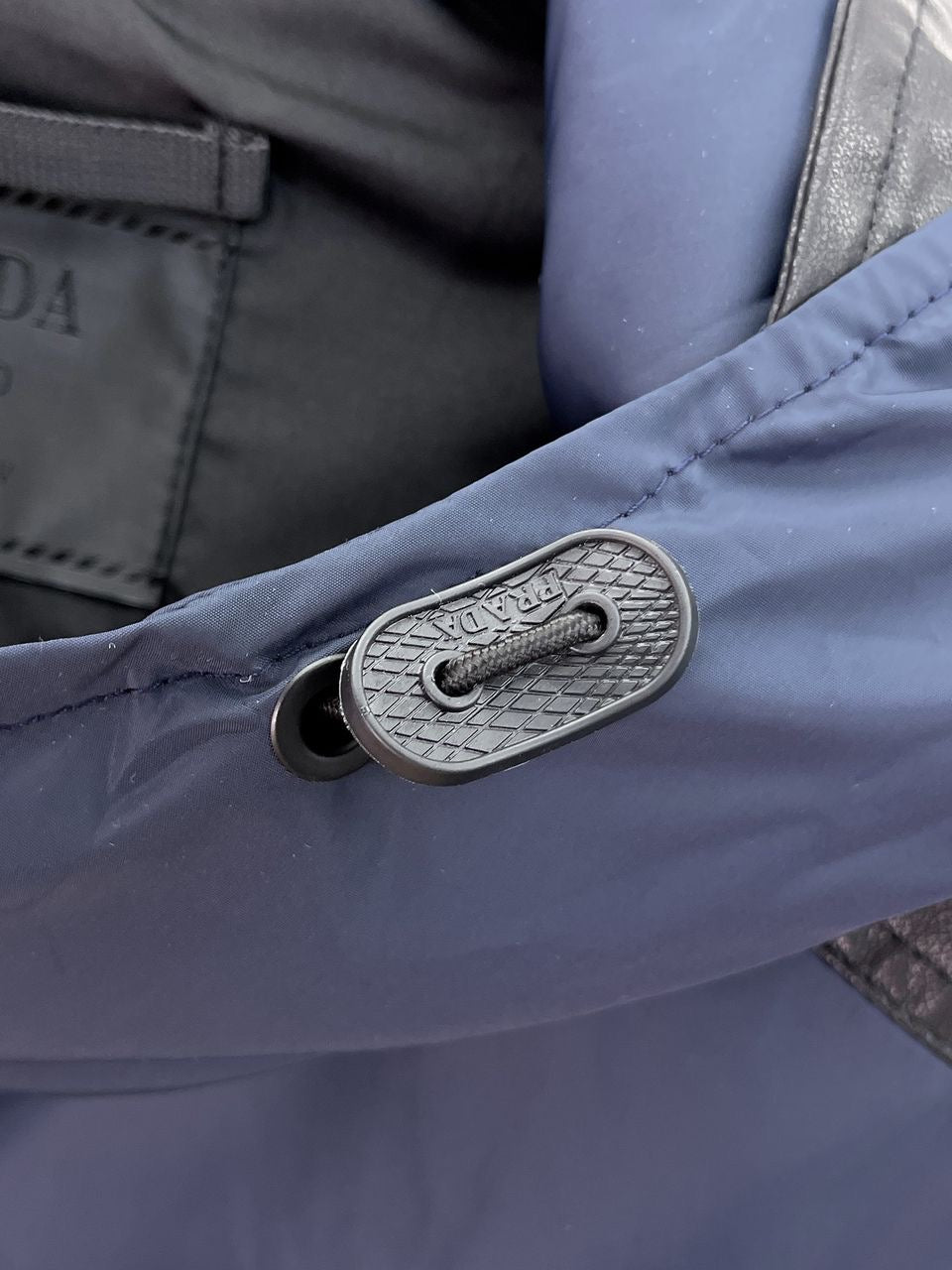 Prada Re-Nylon Two-Tone Jacket Navy