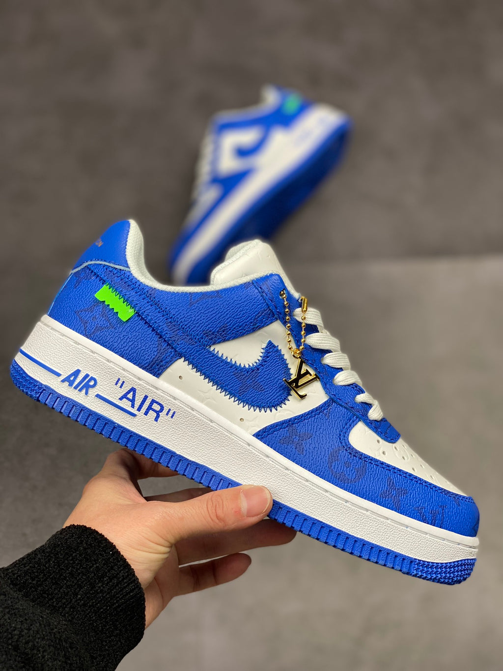 LV x Nike AF1 'White Royal'