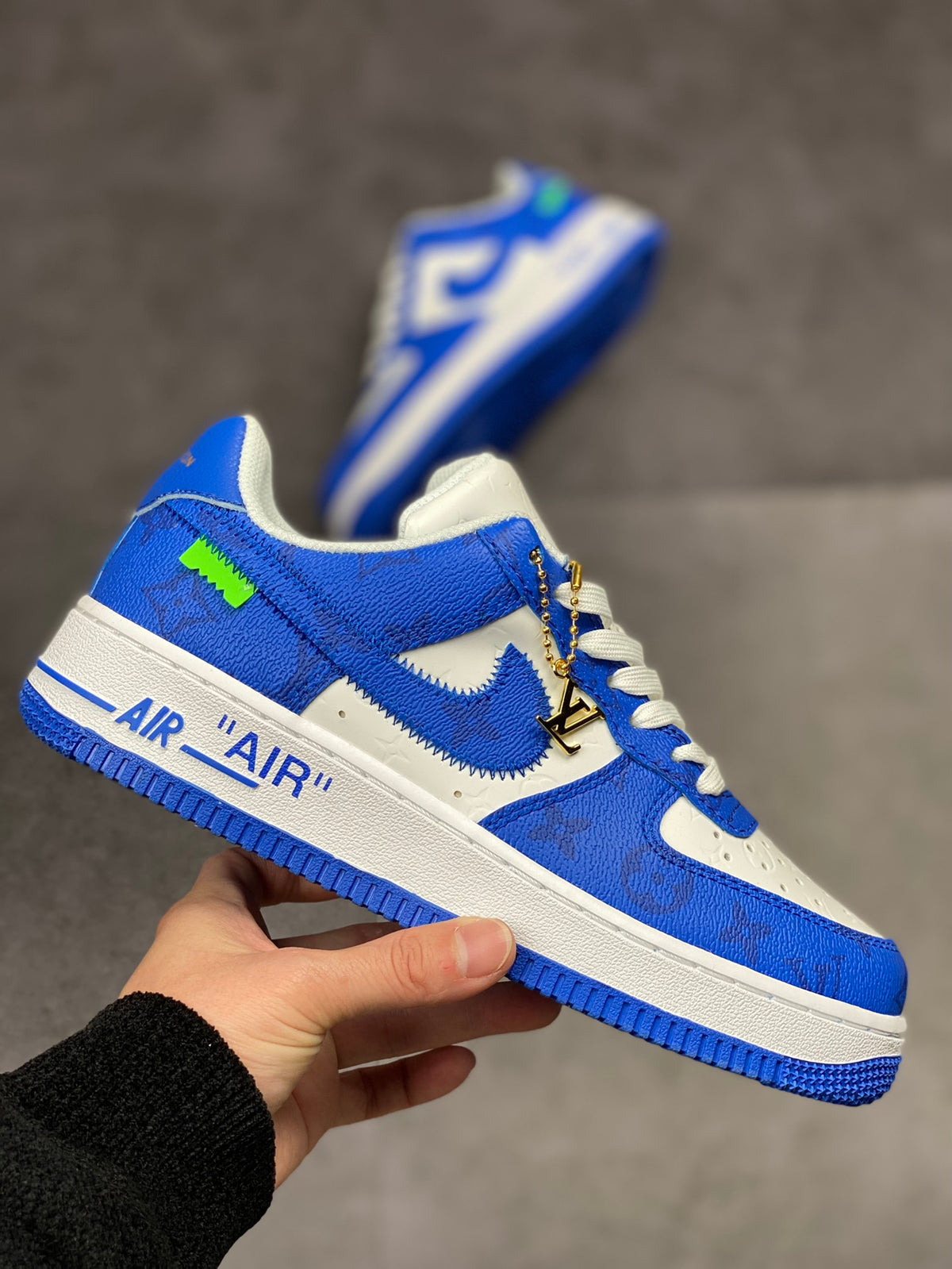 LV x Nike AF1 'White Royal'