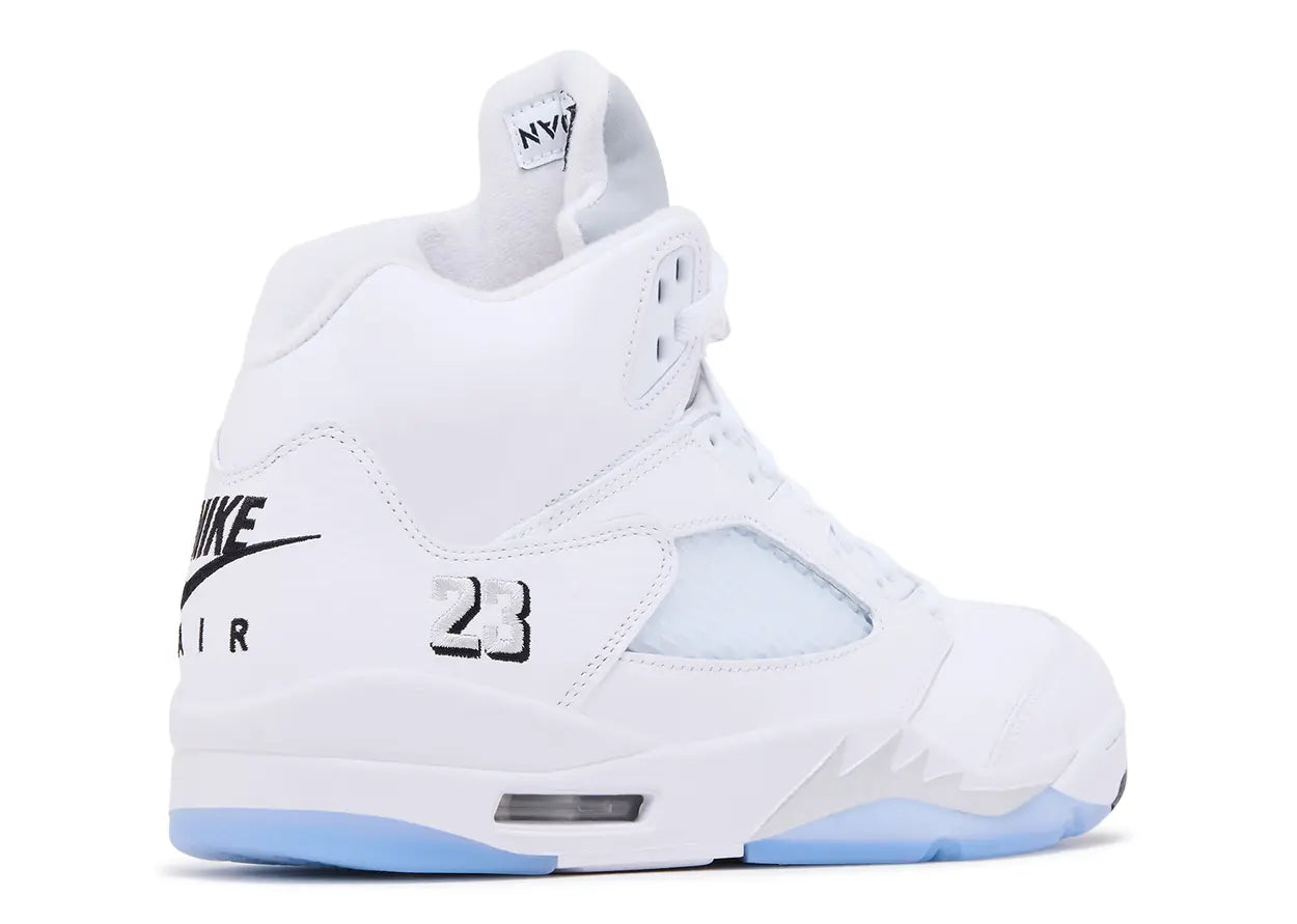 Air Jordan 5 Retro White Metallic'