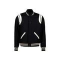 Saint Laurent Teddy Varsity Jacket Black