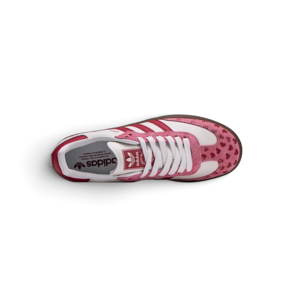 Samba Og Hearts White Red