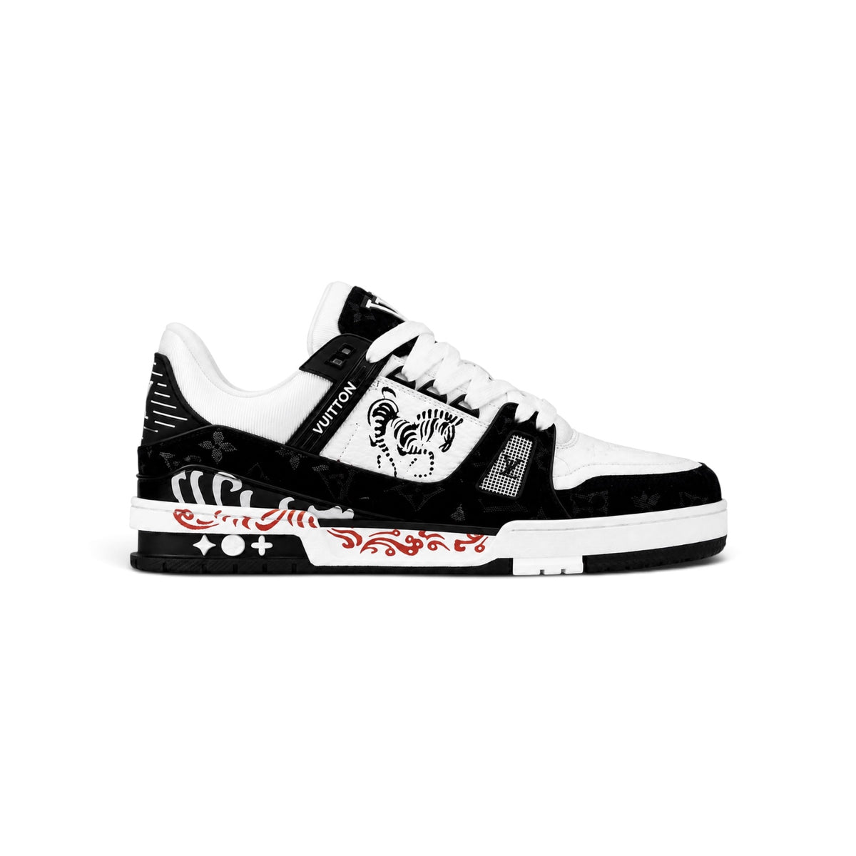 LV Trainer Sneaker 'Zebra Graphic Black White'