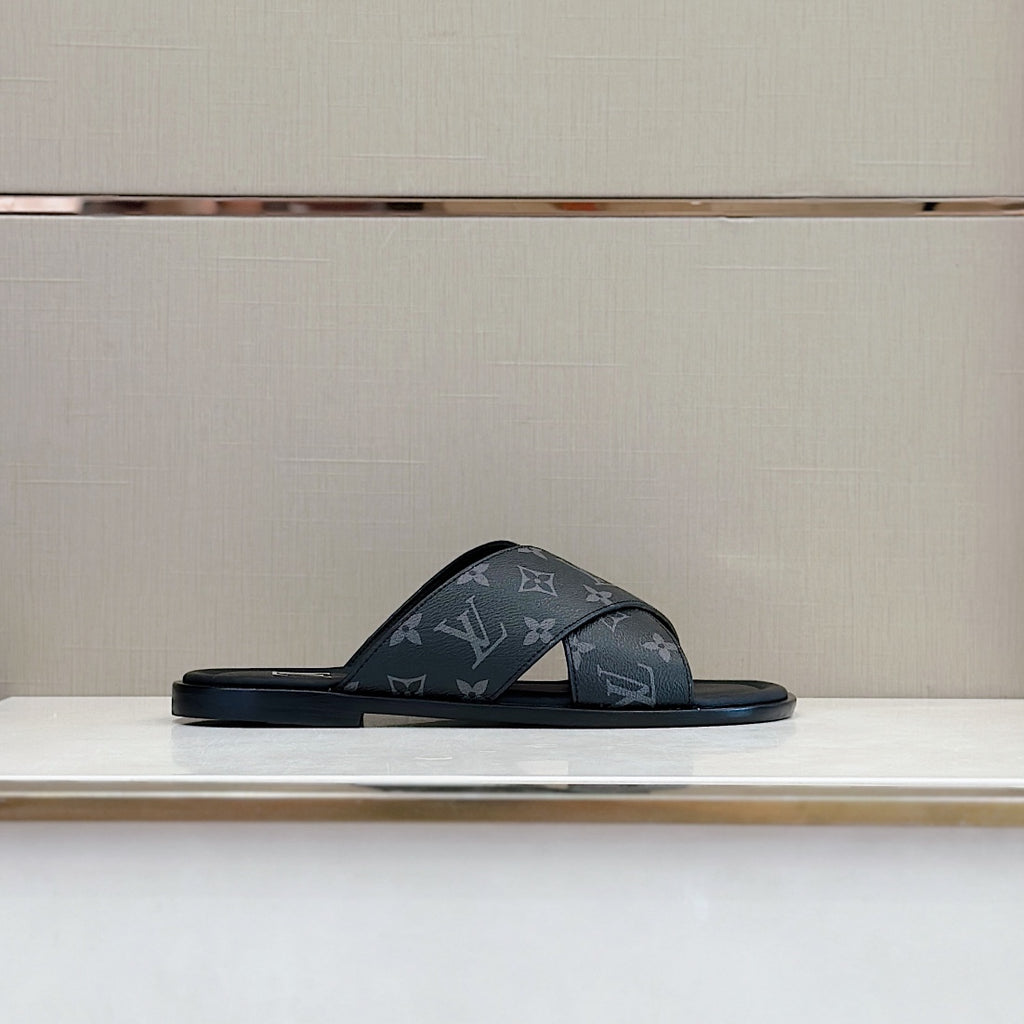 LV Panama Mule 'Monogram Eclipse'