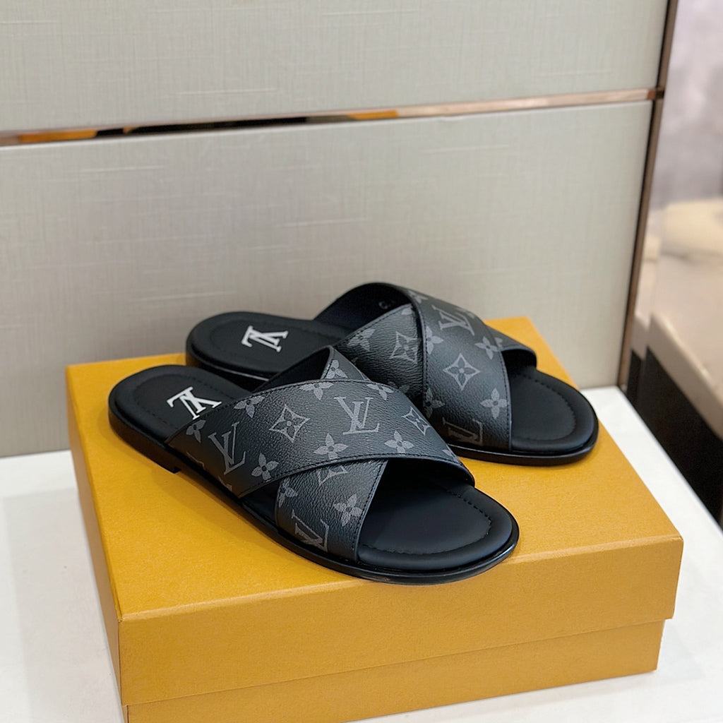 LV Panama Mule 'Monogram Eclipse'
