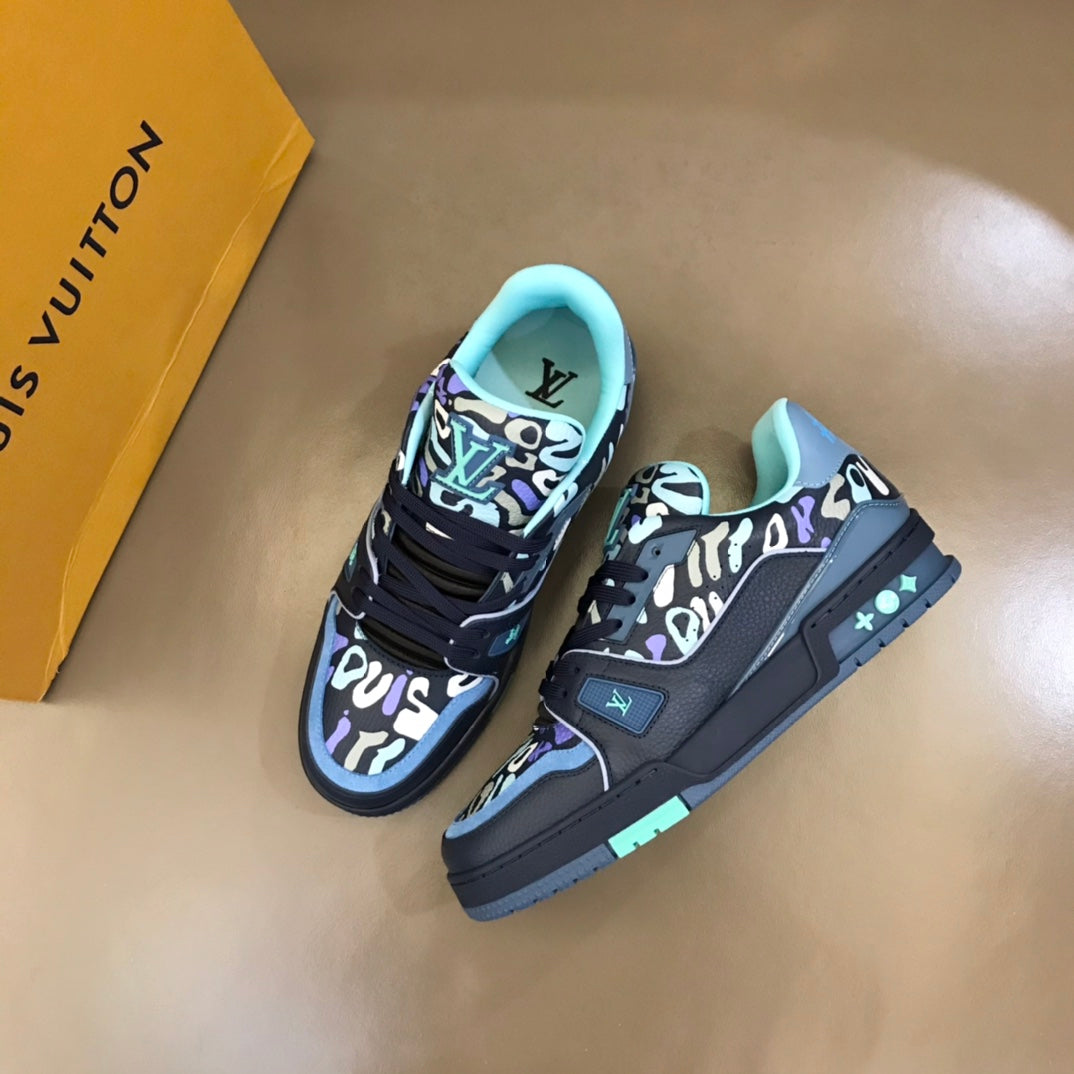 LV Trainer Sneaker 'Monogram Comics Blue'