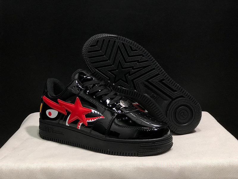 Bapesta Low 'Shark Black Red'