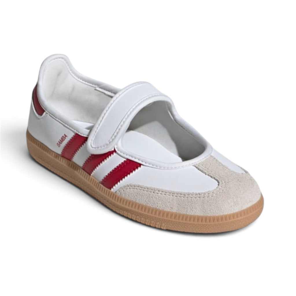 Adidas Mary Jane White Red Gum