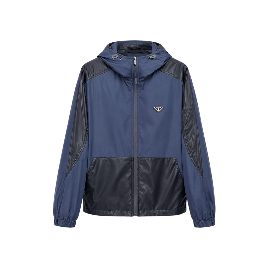 Prada Re-Nylon Two-Tone Jacket Navy