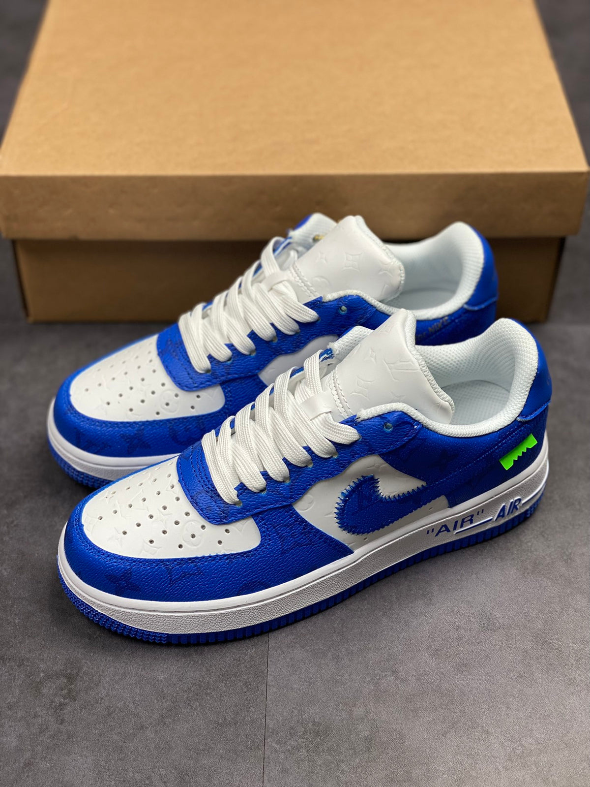 LV x Nike AF1 'White Royal'