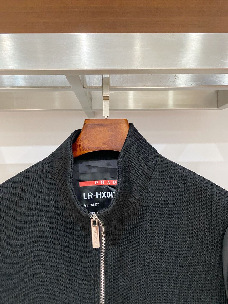 Prada Re-Nylon Bomber Jacket Black