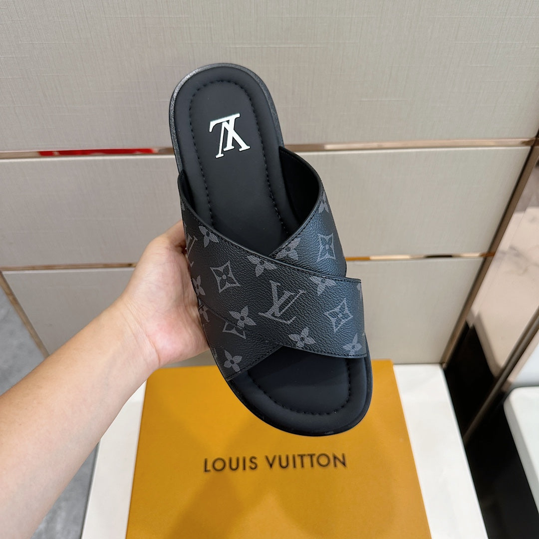 LV Panama Mule 'Monogram Eclipse'
