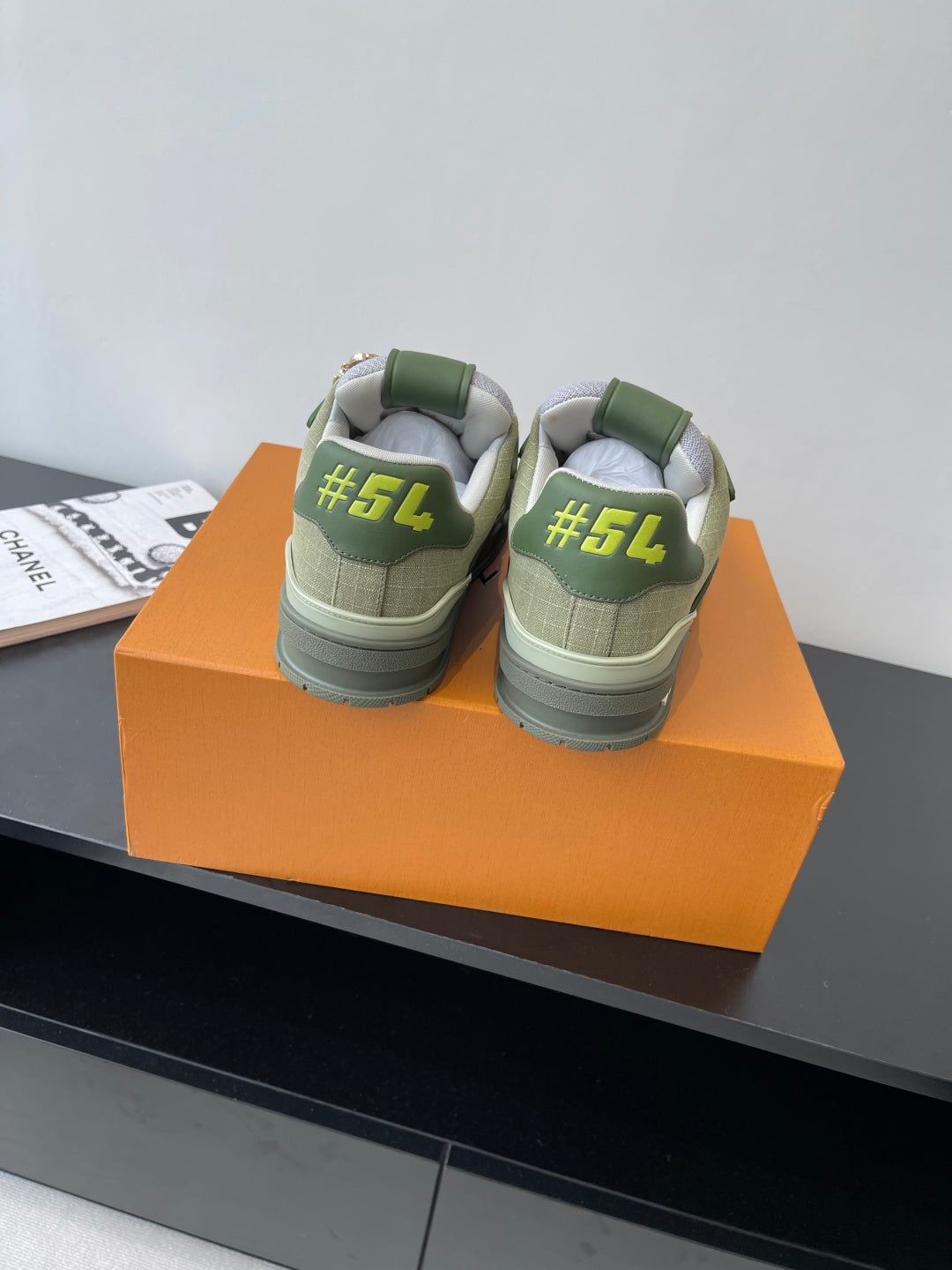 LV Trainer Sneaker 'Khaki Green Monogram Charms'
