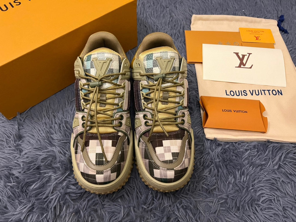 LV Maxi Trainer Sneaker 'Damoflage Khaki Green'