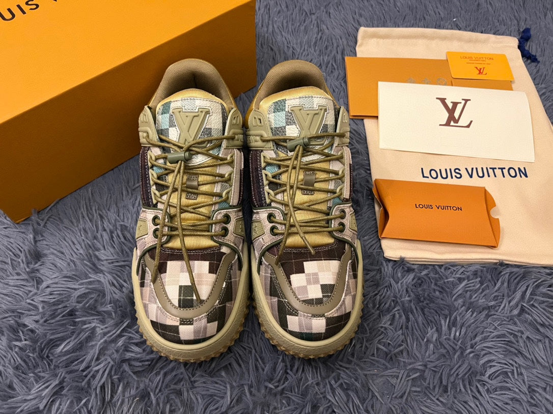 LV Maxi Trainer Sneaker 'Damoflage Khaki Green'