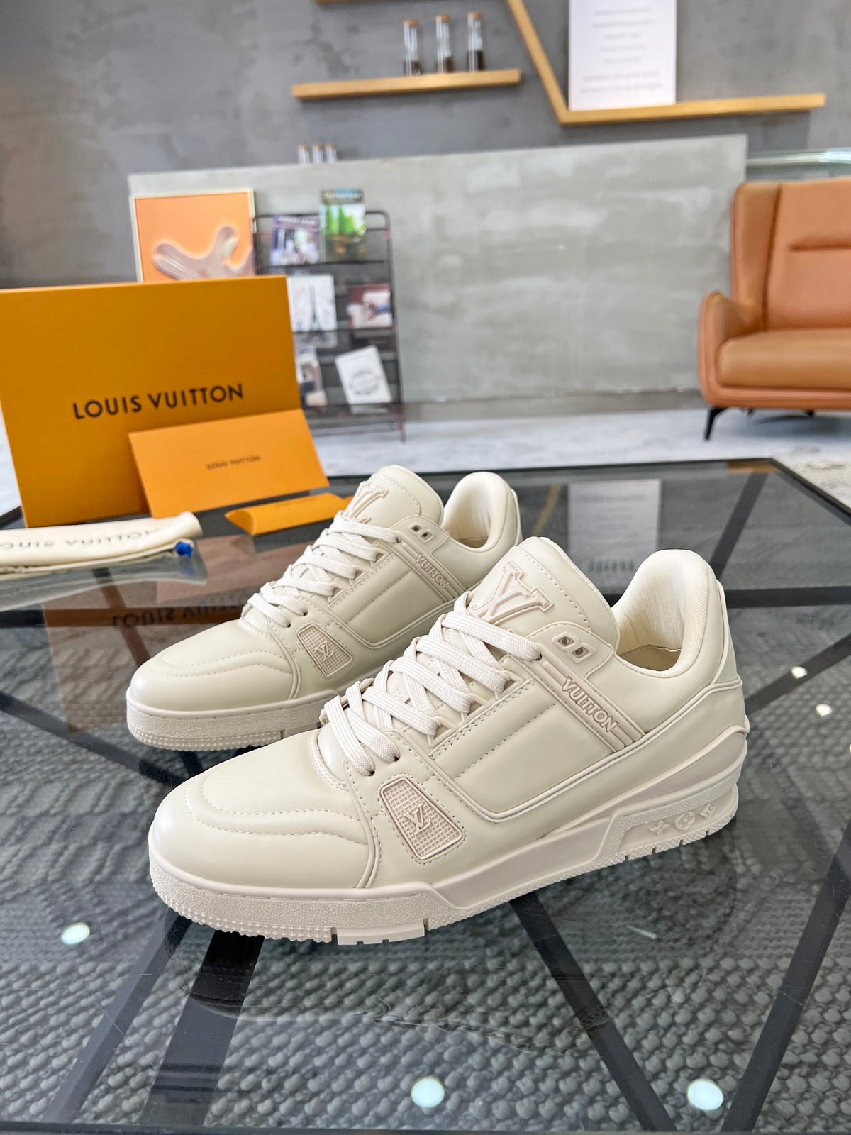 LV Trainer Sneaker 'Triple White'
