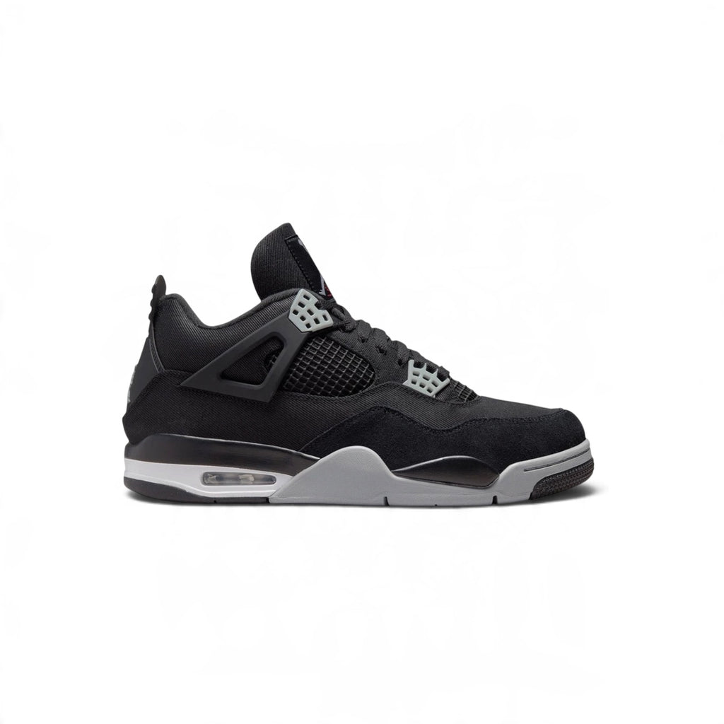 AIR JORDAN 4 RETRO BLACK CANVAS