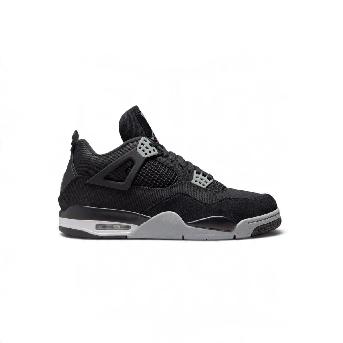 AIR JORDAN 4 RETRO BLACK CANVAS