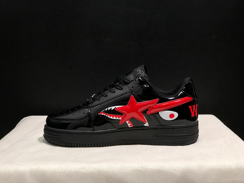 Bapesta Low 'Shark Black Red'