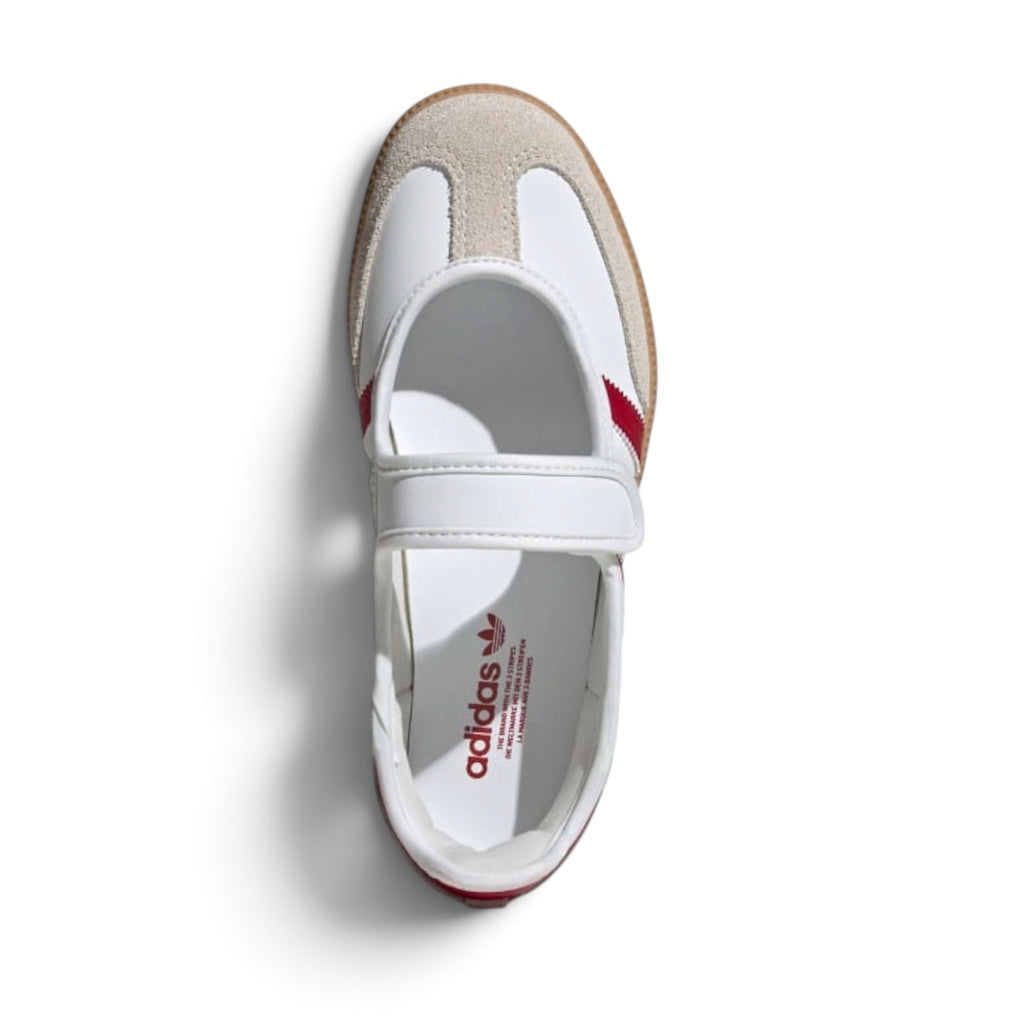 Adidas Mary Jane White Red Gum