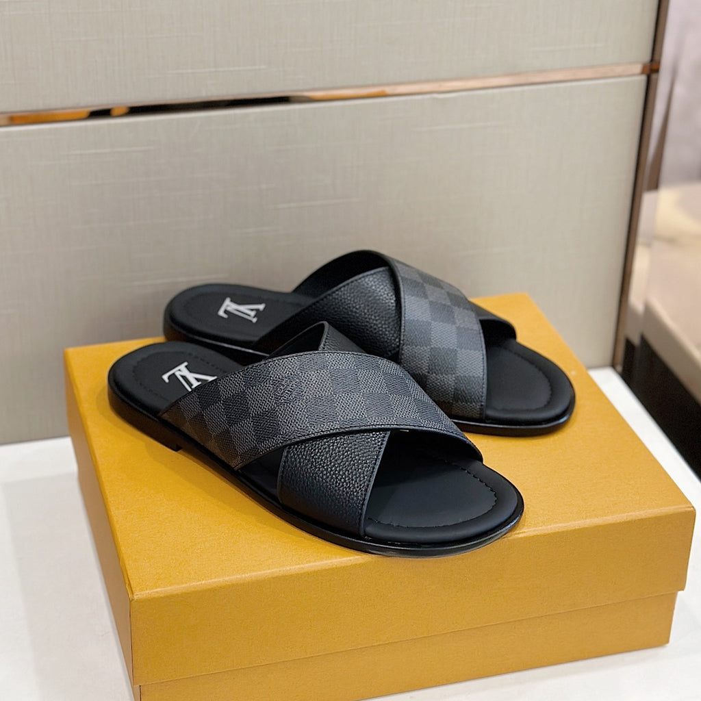 LV Panama Mule 'Damier Graphite'